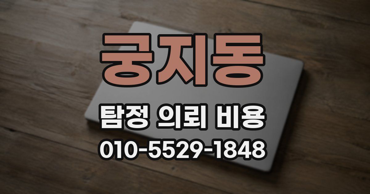 궁지동 탐정 의뢰 비용