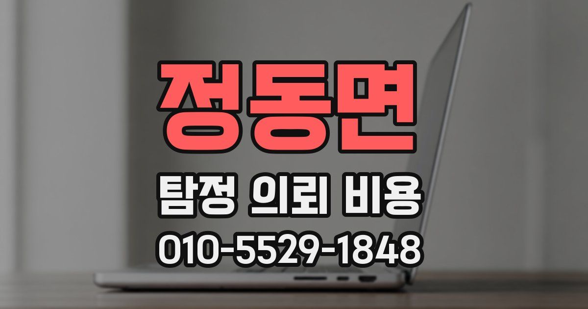 정동면 탐정 의뢰 비용