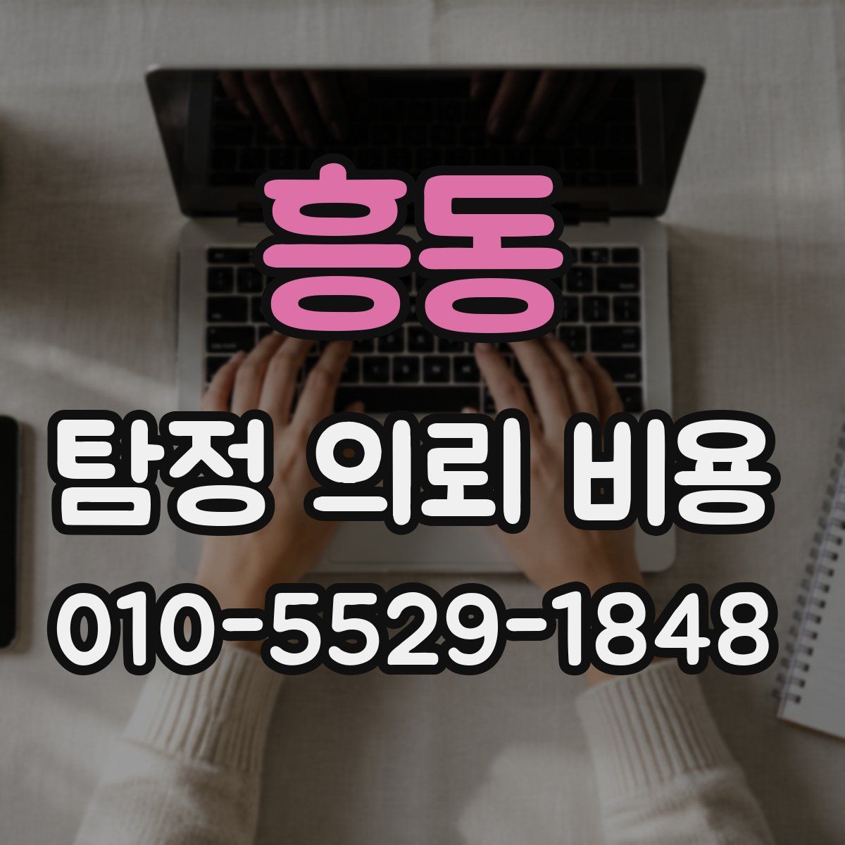 흥동 탐정 의뢰 비용