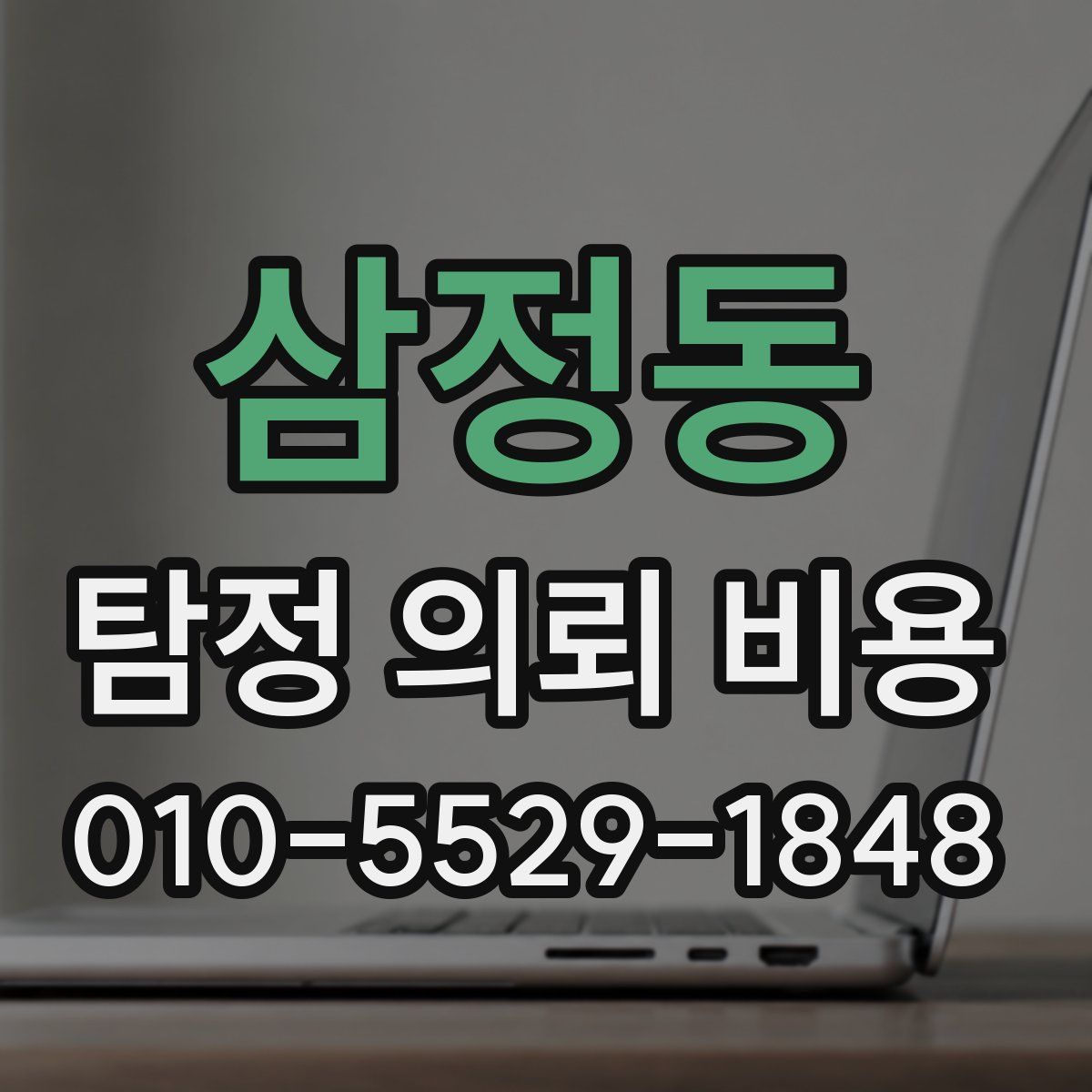 삼정동 탐정 의뢰 비용