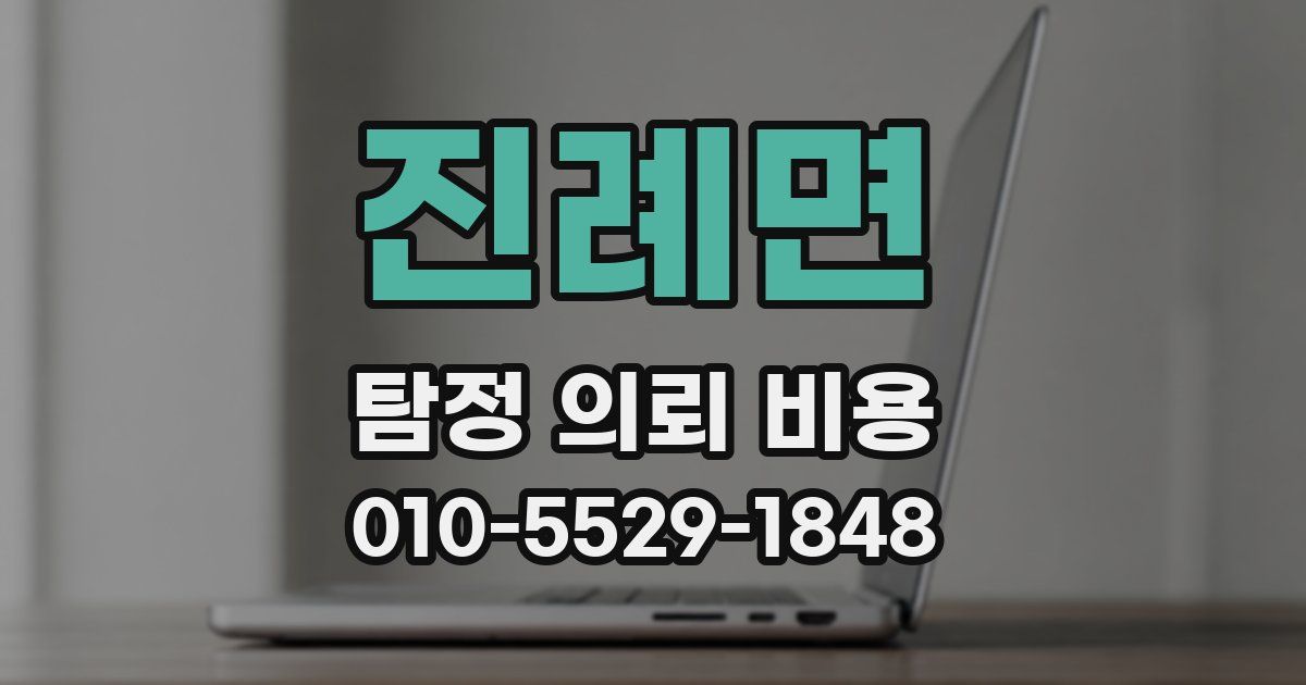 진례면 탐정 의뢰 비용