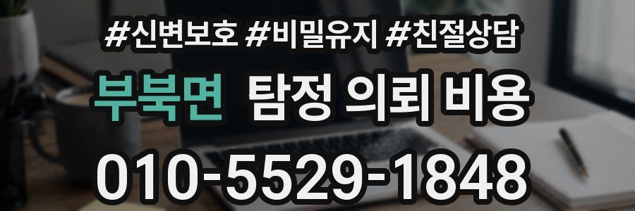 부북면 탐정 의뢰 비용