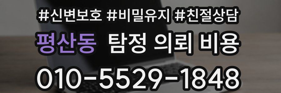 평산동 탐정 의뢰 비용