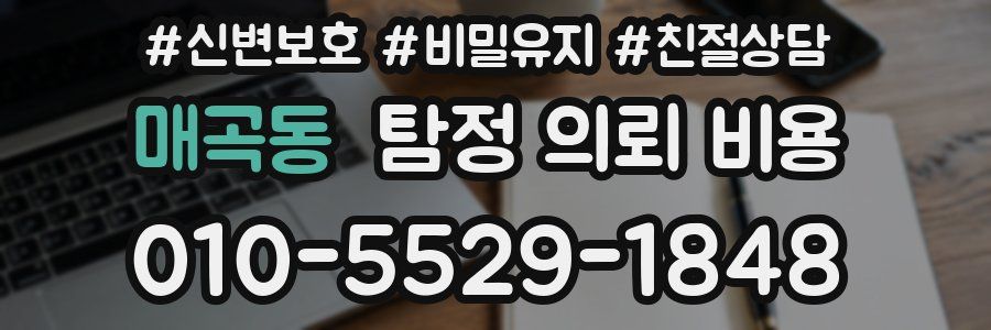 매곡동 탐정 의뢰 비용