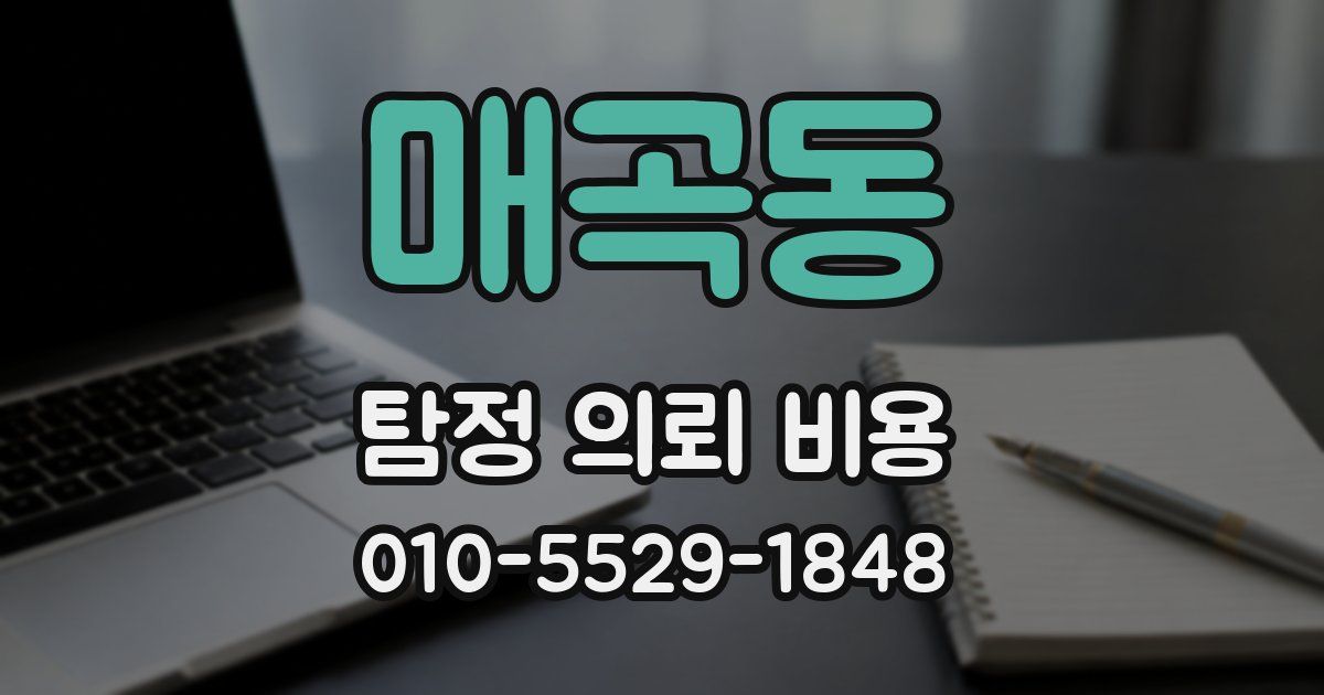 매곡동 탐정 의뢰 비용