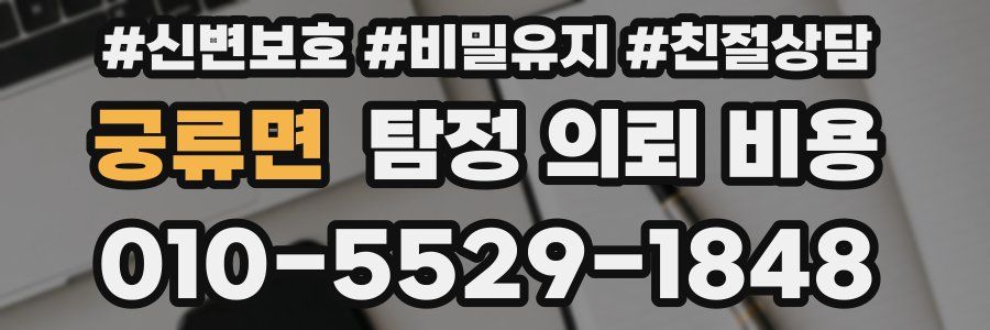 궁류면 탐정 의뢰 비용