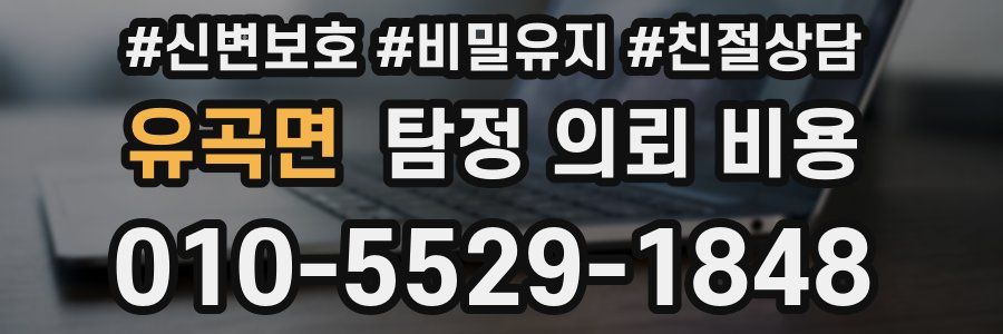 유곡면 탐정 의뢰 비용