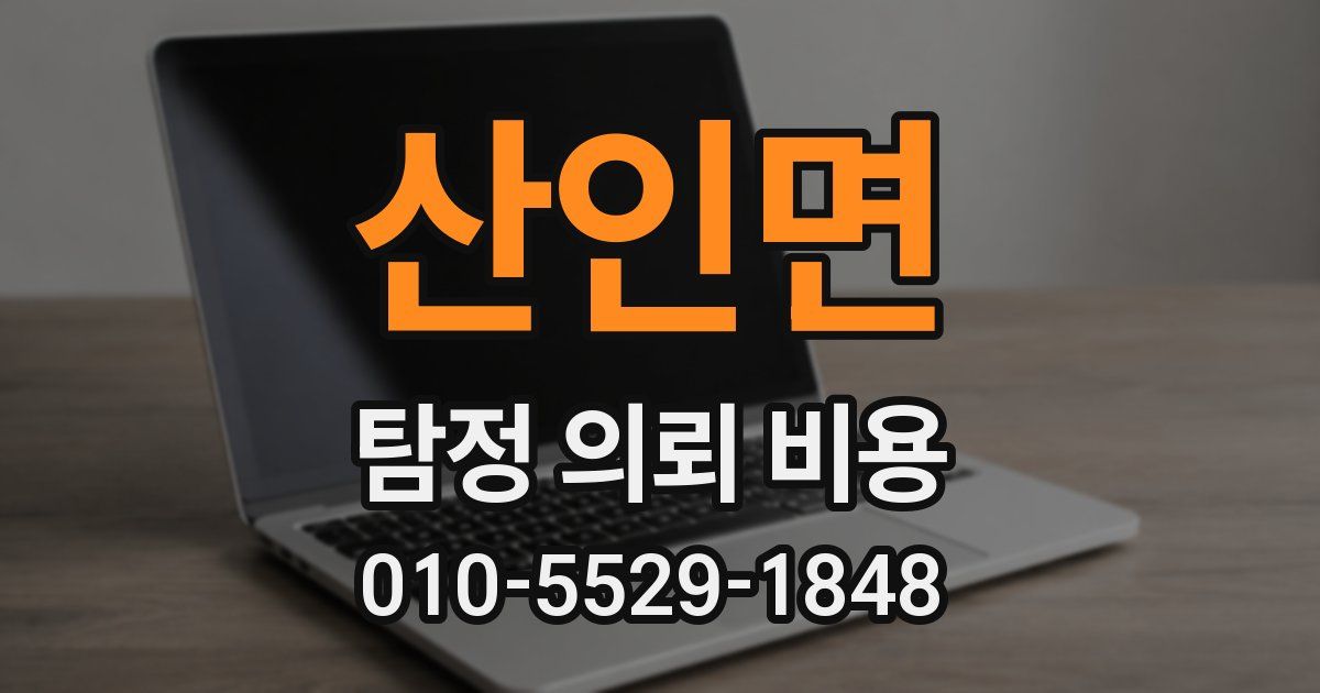 산인면 탐정 의뢰 비용