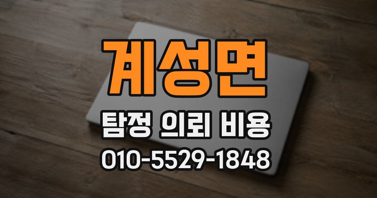 계성면 탐정 의뢰 비용