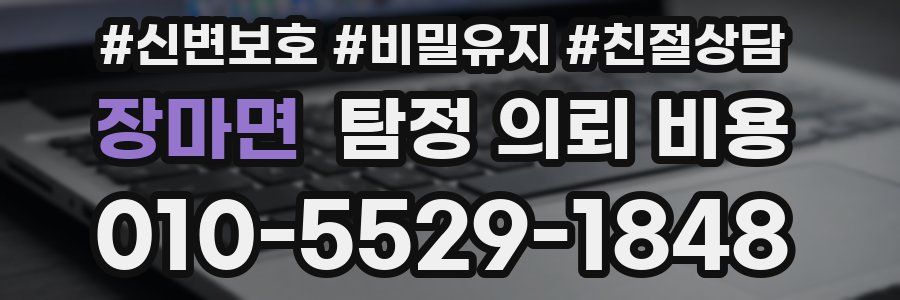 장마면 탐정 의뢰 비용