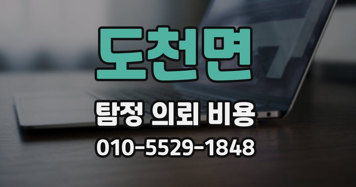 도천면 탐정 의뢰 비용