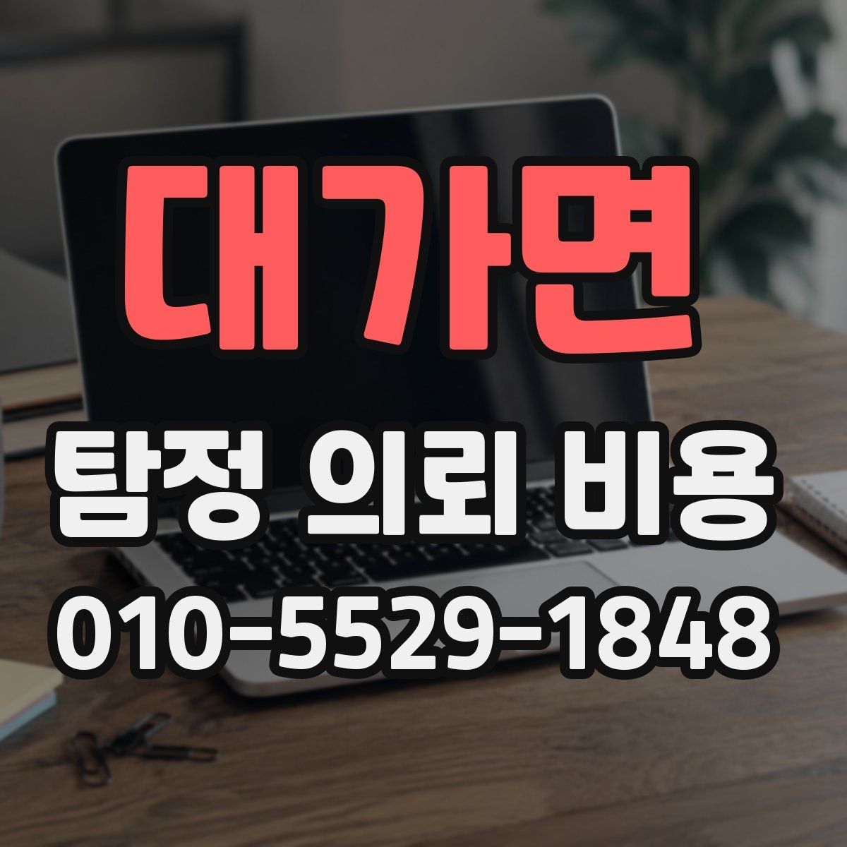 대가면 탐정 의뢰 비용