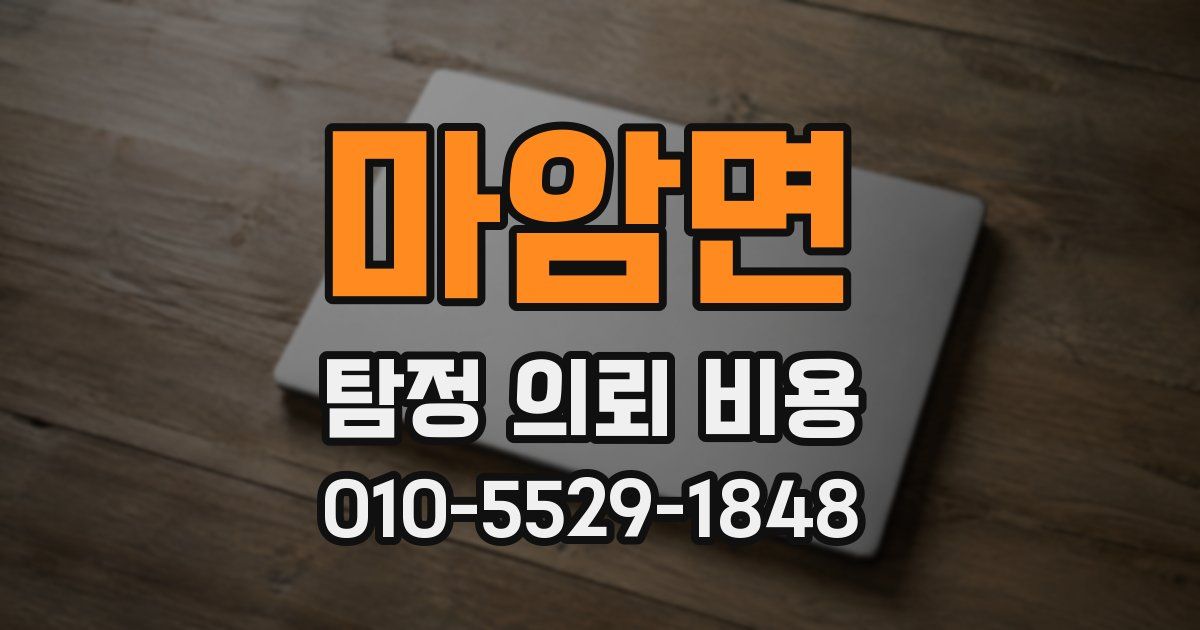 마암면 탐정 의뢰 비용