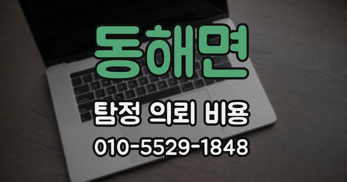 동해면 탐정 의뢰 비용