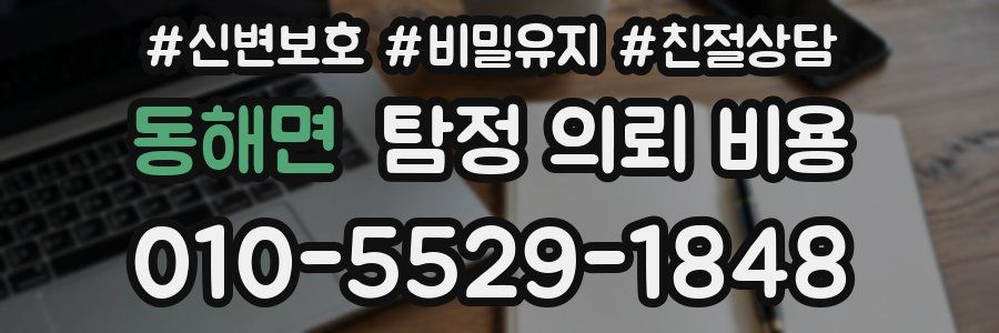 동해면 탐정 의뢰 비용
