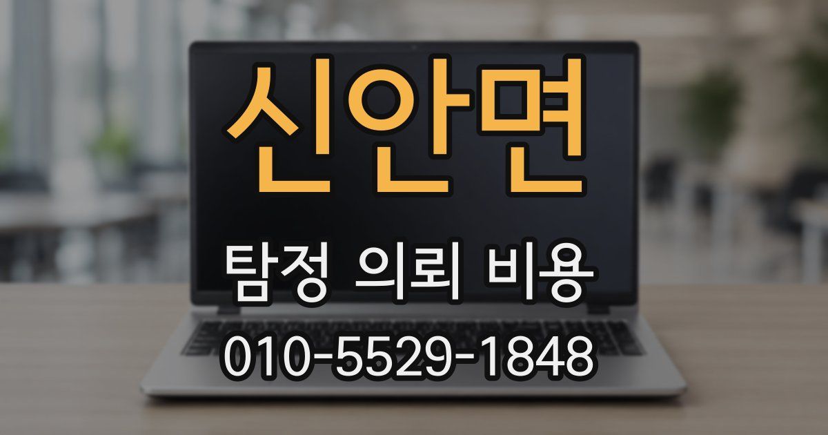 신안면 탐정 의뢰 비용