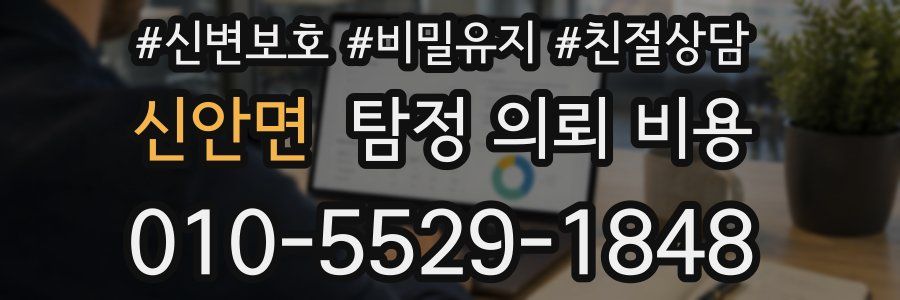 신안면 탐정 의뢰 비용