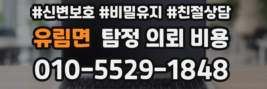 유림면 탐정 의뢰 비용