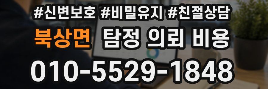 북상면 탐정 의뢰 비용