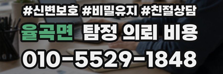 율곡면 탐정 의뢰 비용