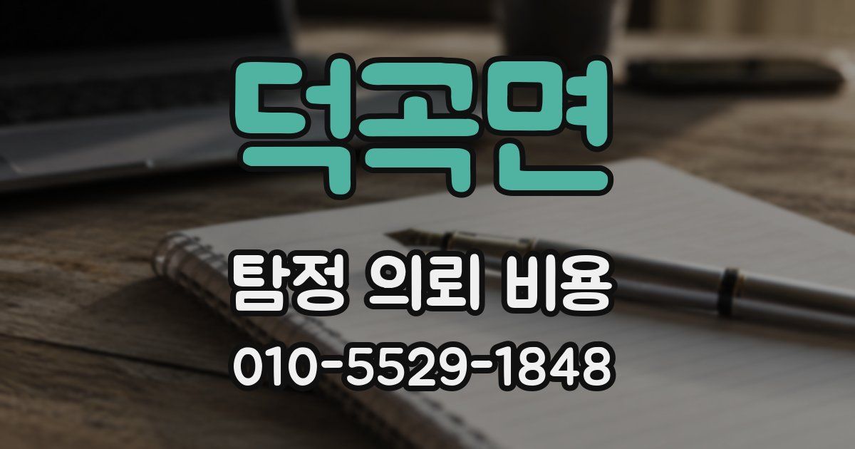 덕곡면 탐정 의뢰 비용
