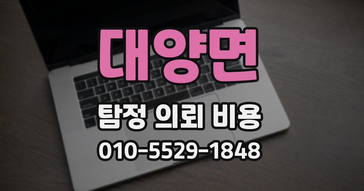 대양면 탐정 의뢰 비용