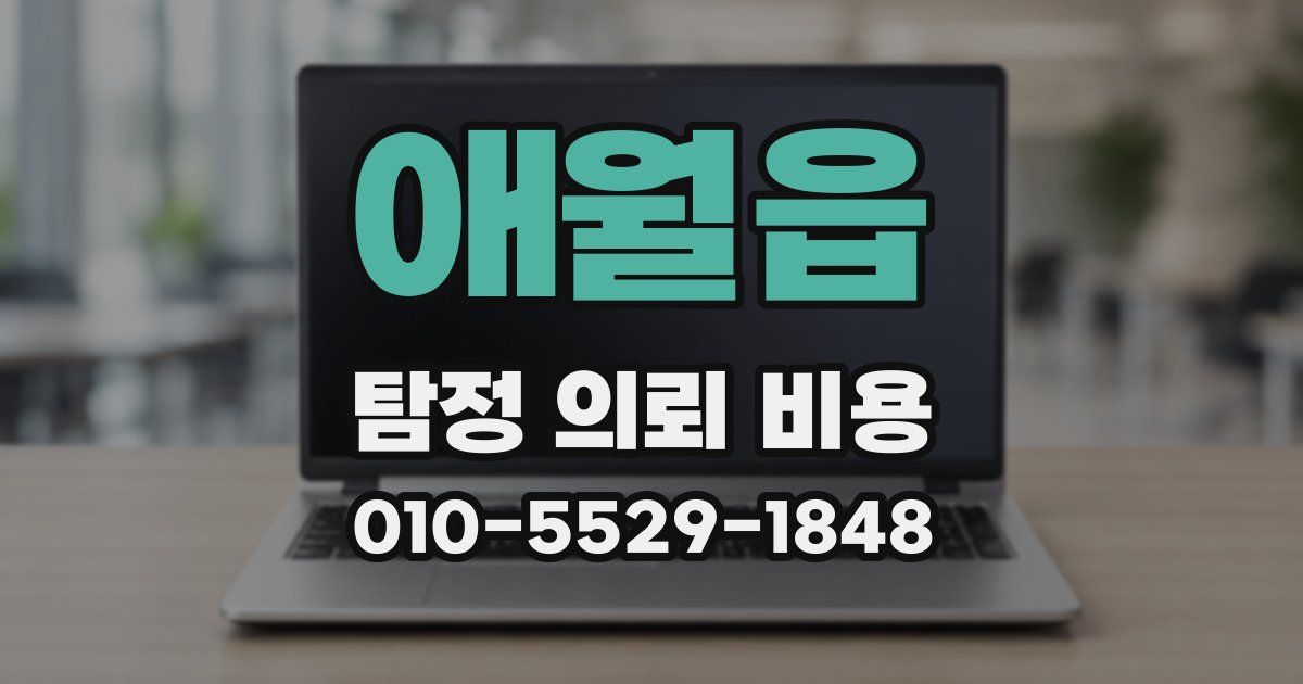 애월읍 탐정 의뢰 비용