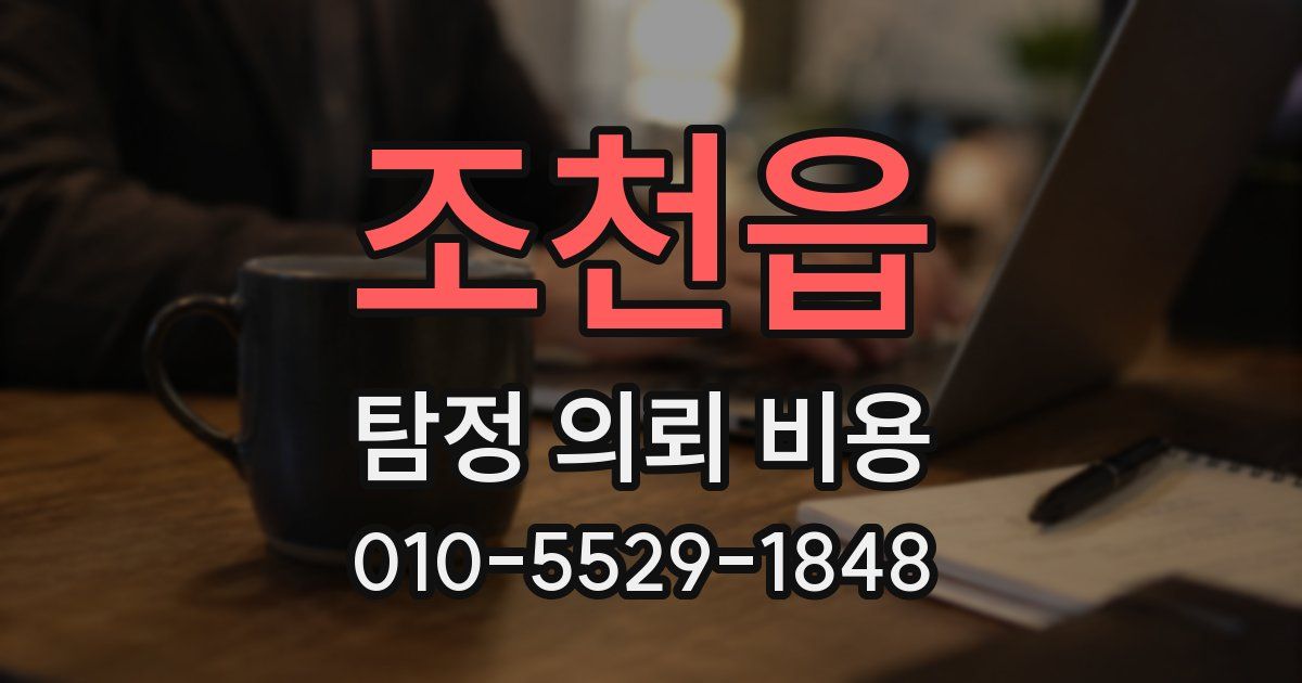 조천읍 탐정 의뢰 비용