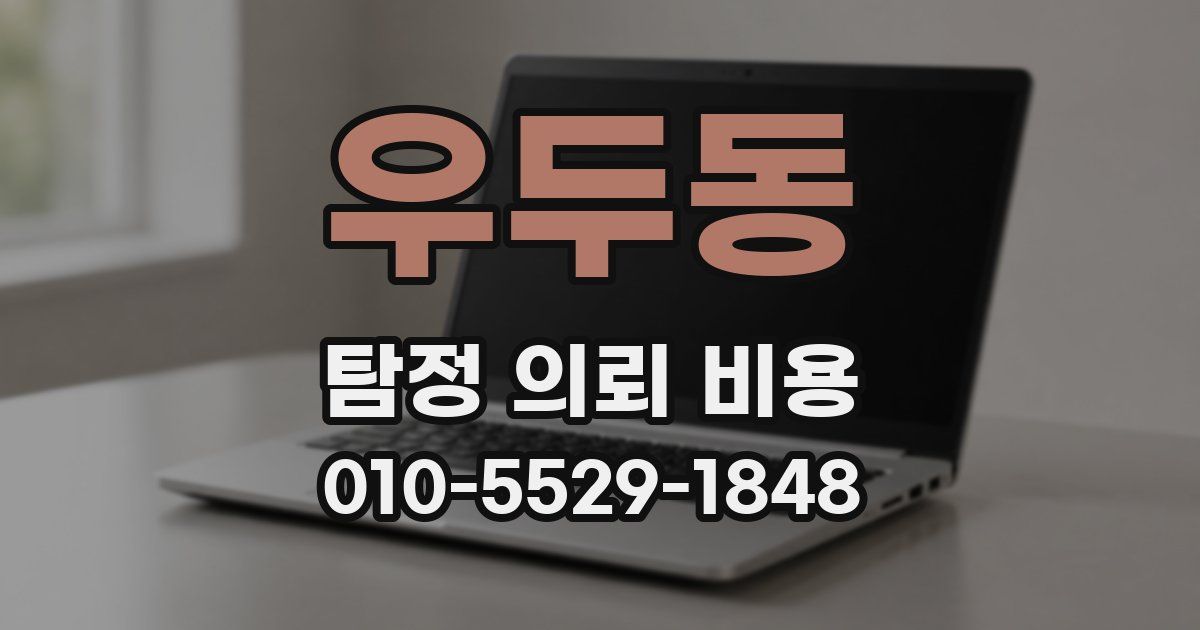 우두동 탐정 의뢰 비용