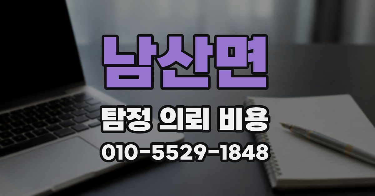 남산면 탐정 의뢰 비용