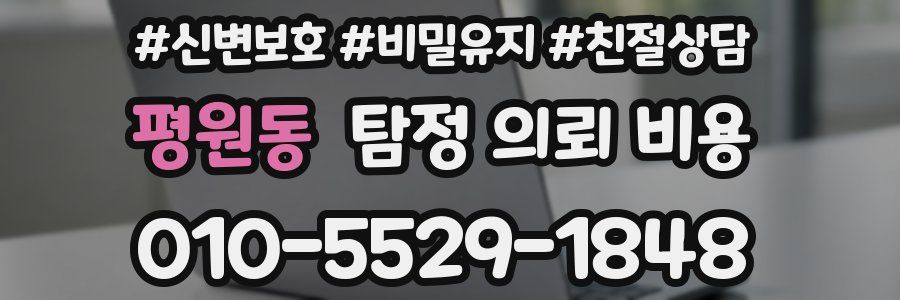 평원동 탐정 의뢰 비용