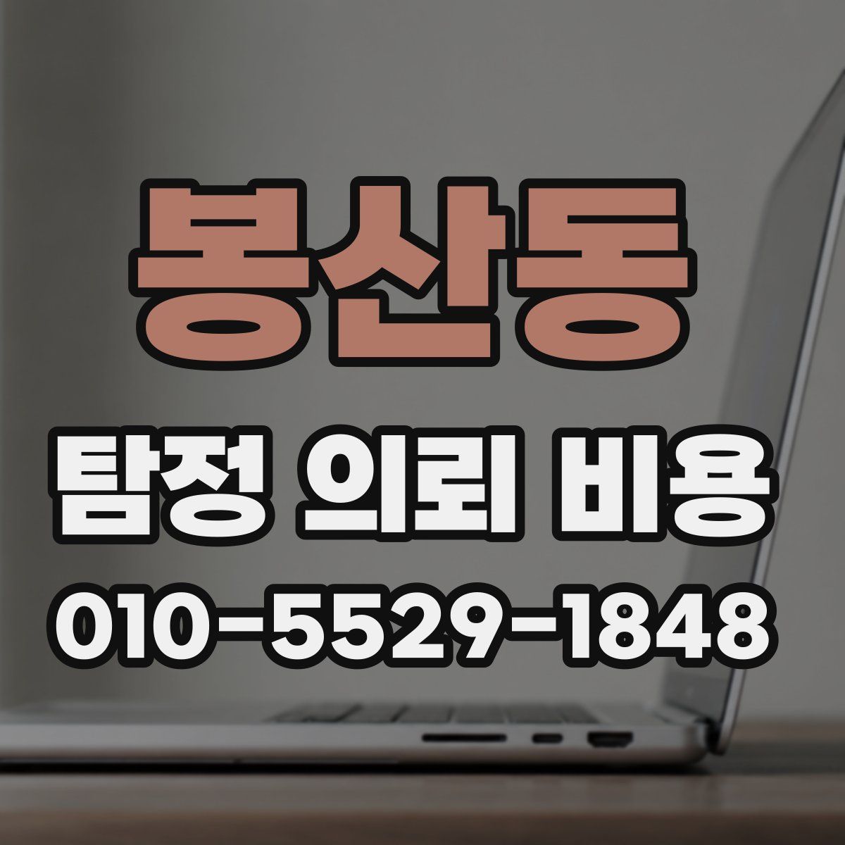 봉산동 탐정 의뢰 비용