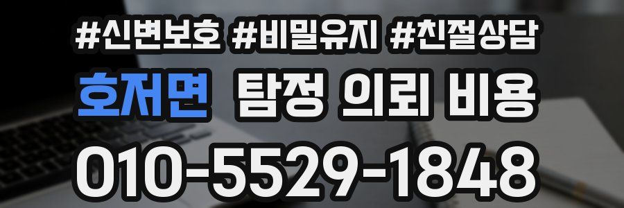 호저면 탐정 의뢰 비용