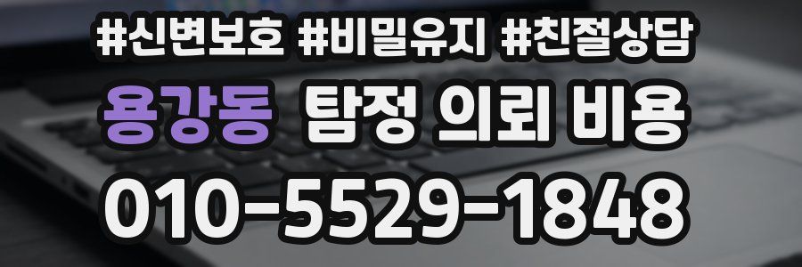 용강동 탐정 의뢰 비용