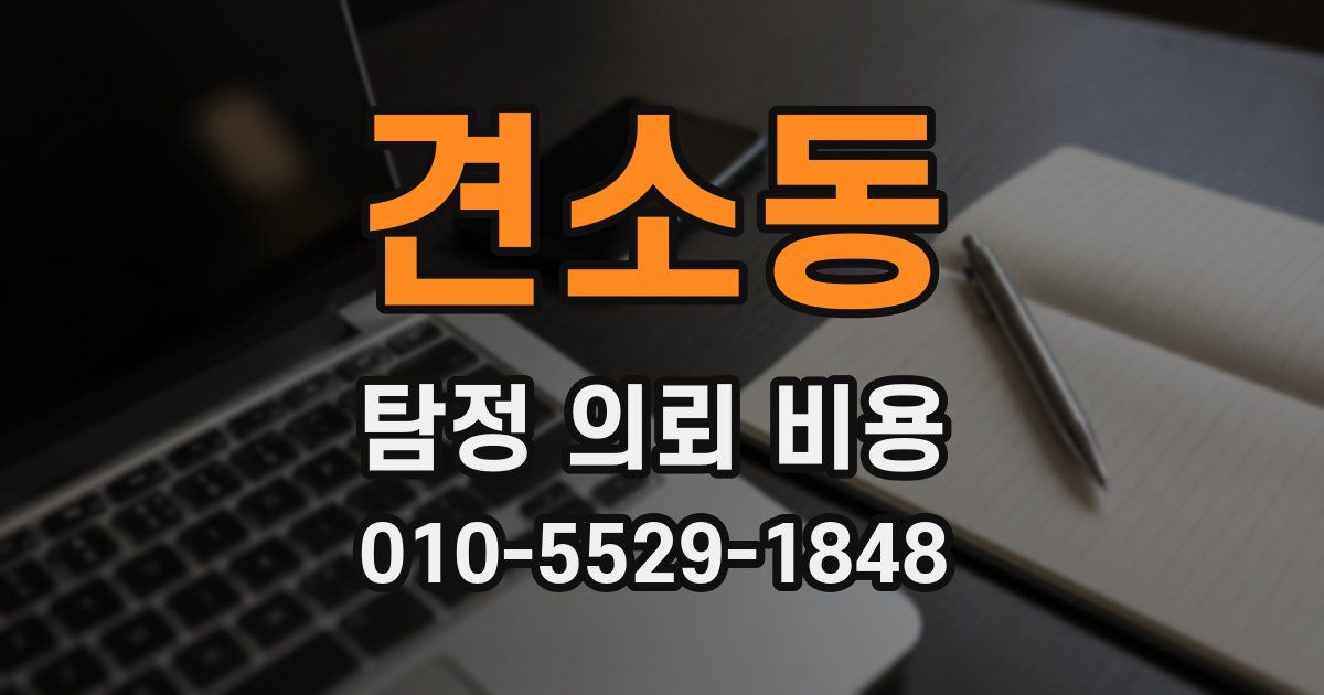 견소동 탐정 의뢰 비용