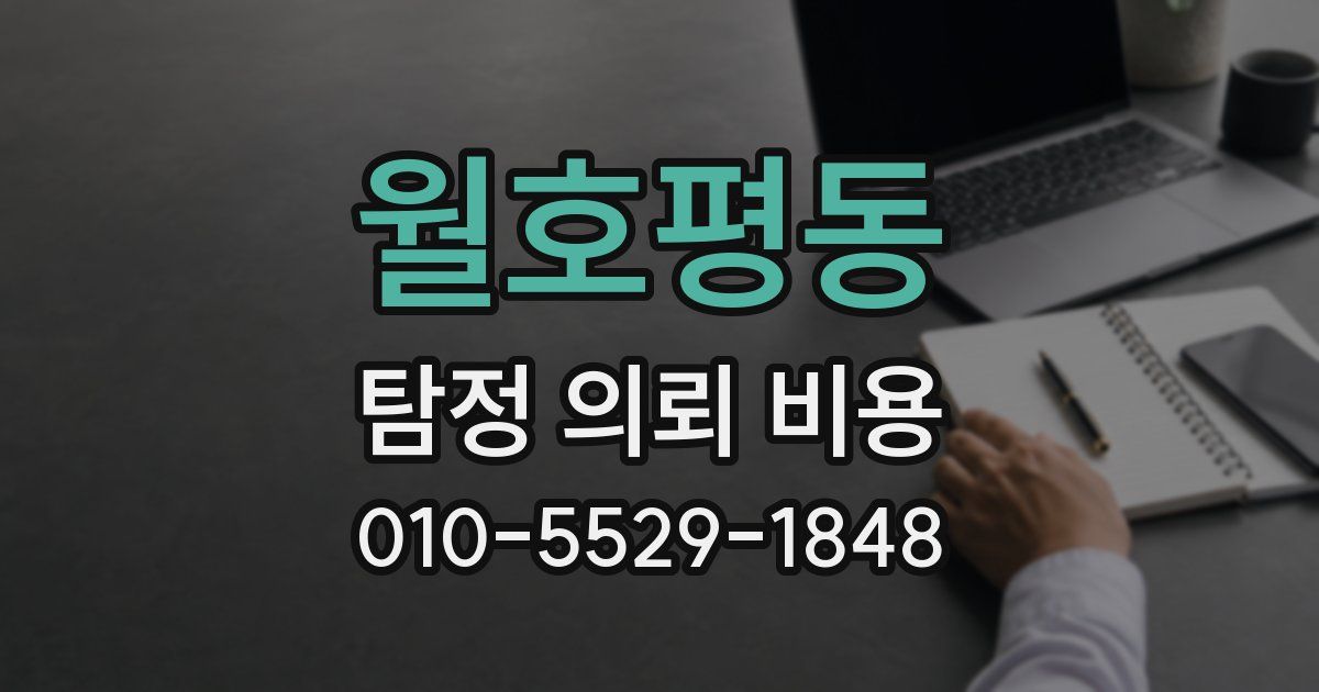 월호평동 탐정 의뢰 비용