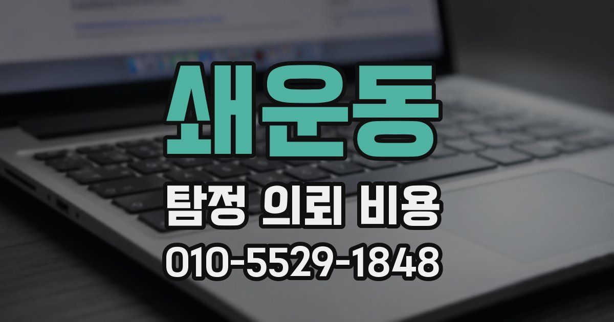쇄운동 탐정 의뢰 비용