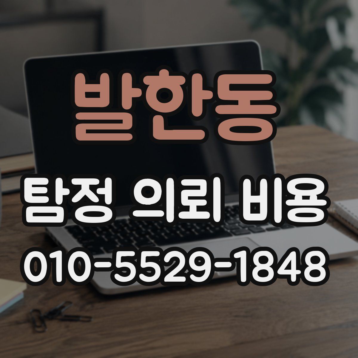 발한동 탐정 의뢰 비용