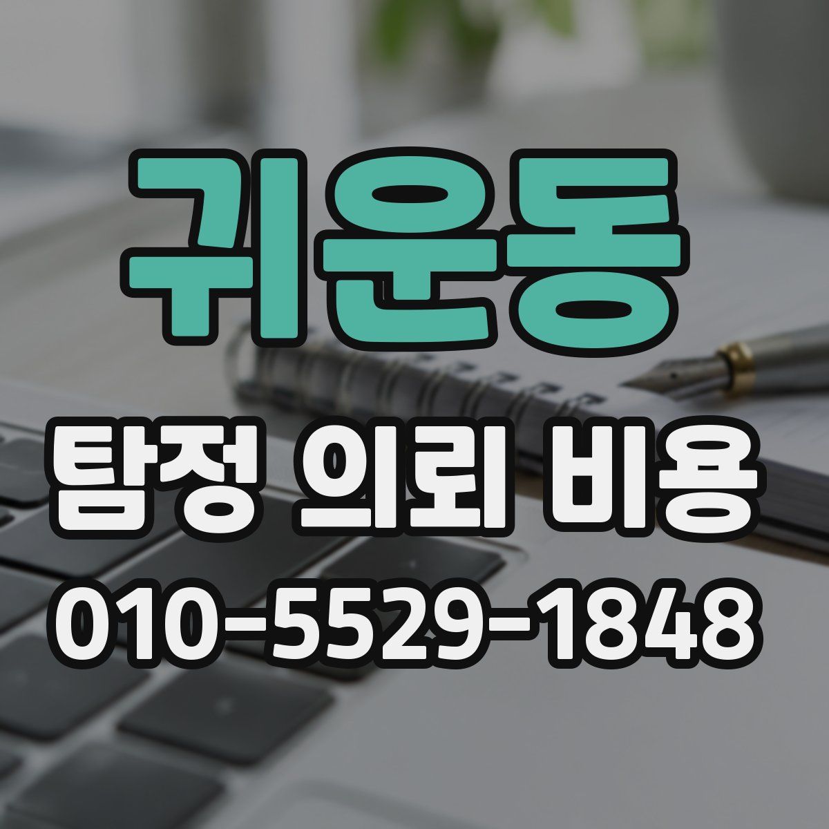 귀운동 탐정 의뢰 비용