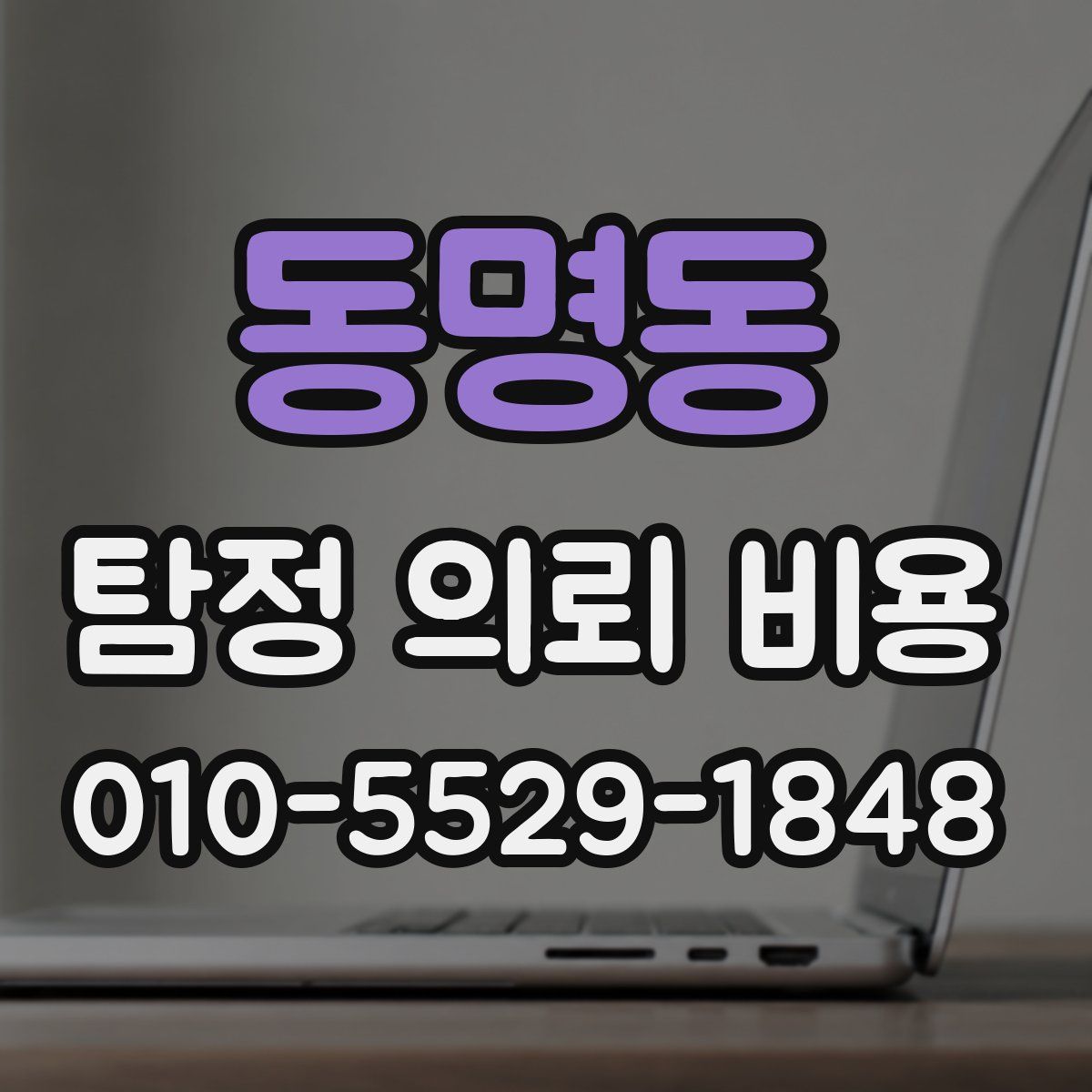 동명동 탐정 의뢰 비용