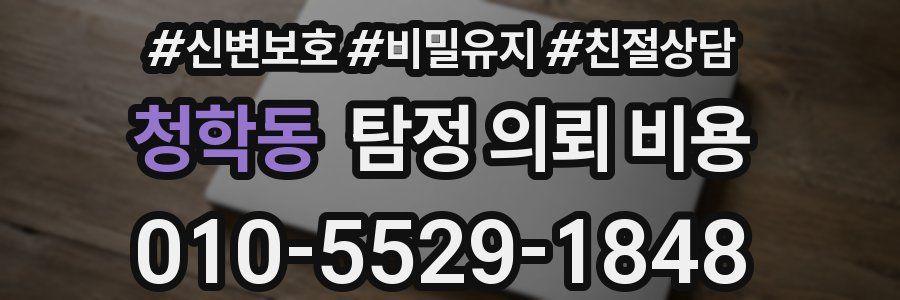 청학동 탐정 의뢰 비용
