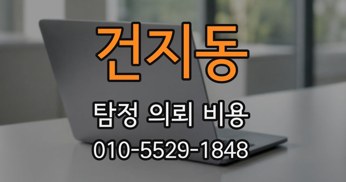 건지동 탐정 의뢰 비용