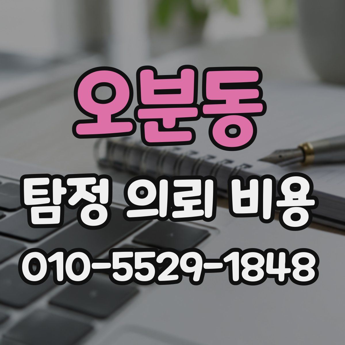 오분동 탐정 의뢰 비용