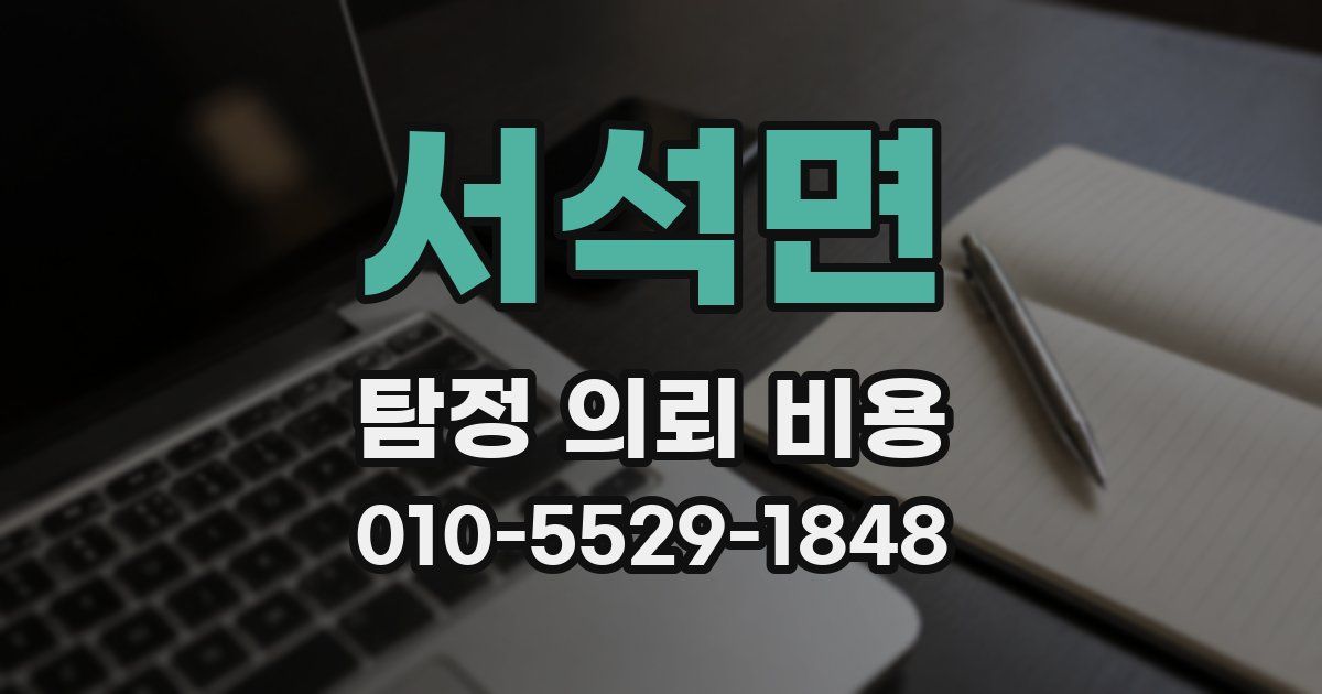 서석면 탐정 의뢰 비용