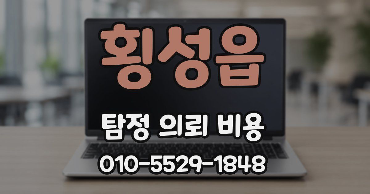횡성읍 탐정 의뢰 비용