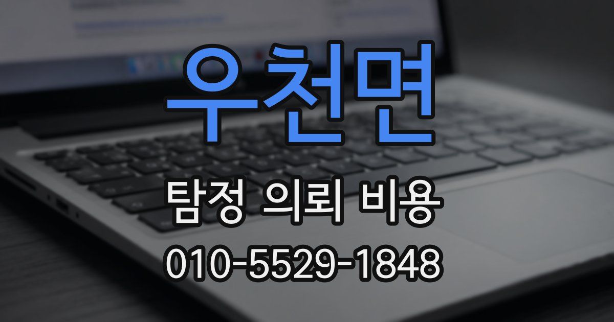 우천면 탐정 의뢰 비용
