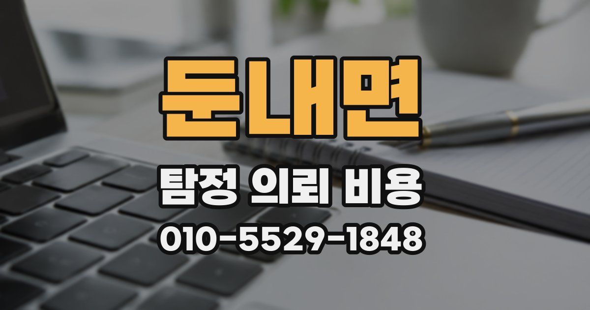 둔내면 탐정 의뢰 비용