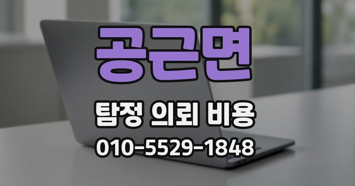 공근면 탐정 의뢰 비용