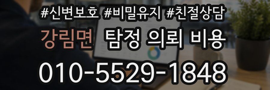 강림면 탐정 의뢰 비용