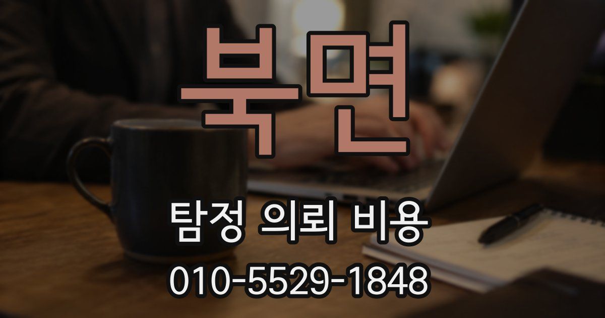 북면 탐정 의뢰 비용